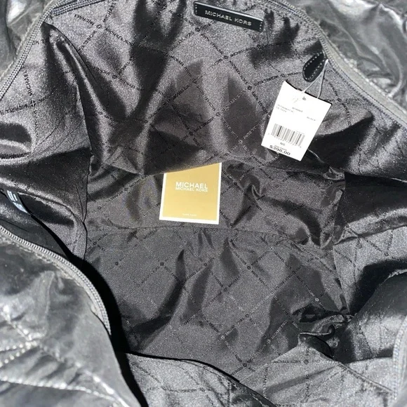 Michael Kors Winnie Quilted Nylon Black Large Tote 35TOUW4T3C - Picture 5 of 12